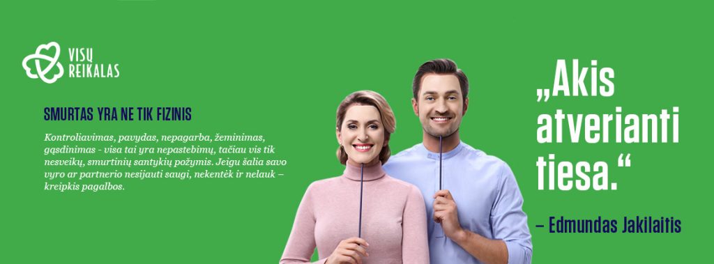 Kampanijos „Tai irgi smurtas“ reklama.