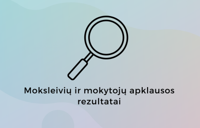 Moksleivių ir mokytojų apklausos rezultatai