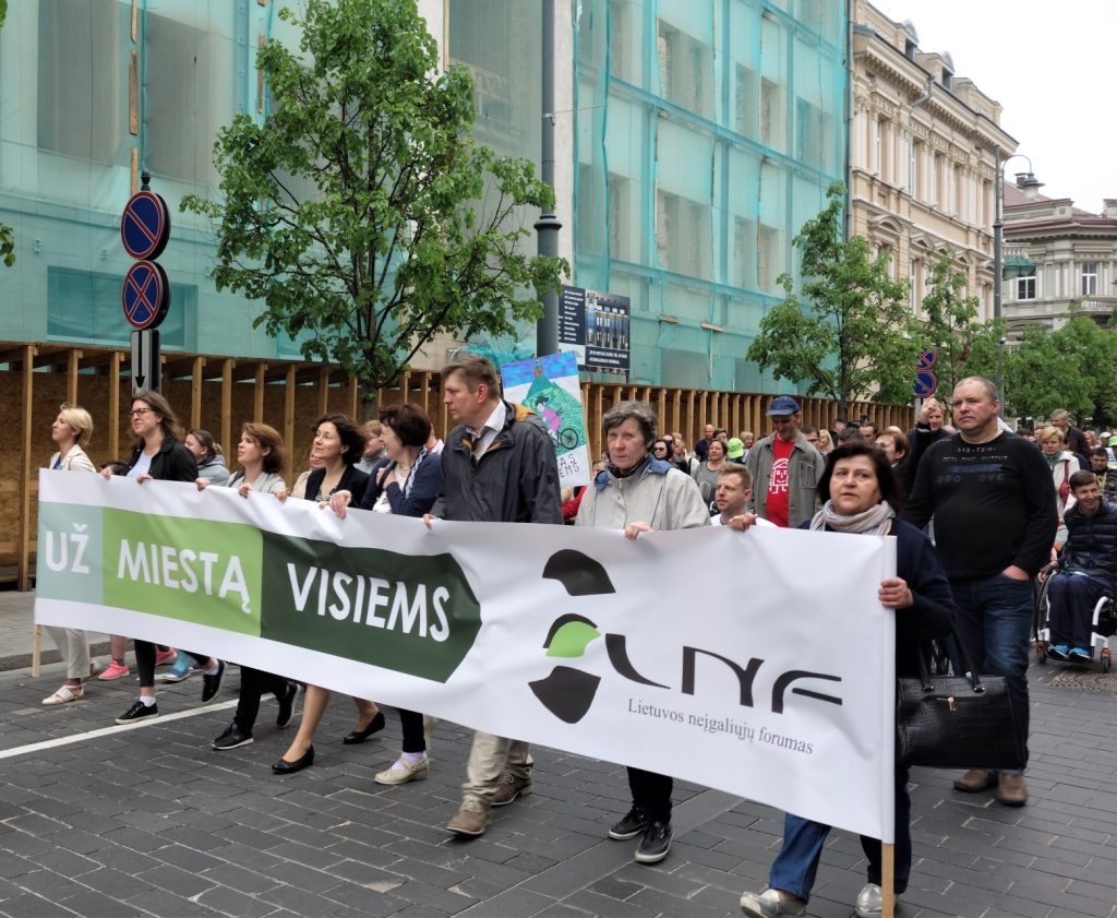 Eisenos „Už miestą visiems“ akimirka. Tarnybos nuotr.