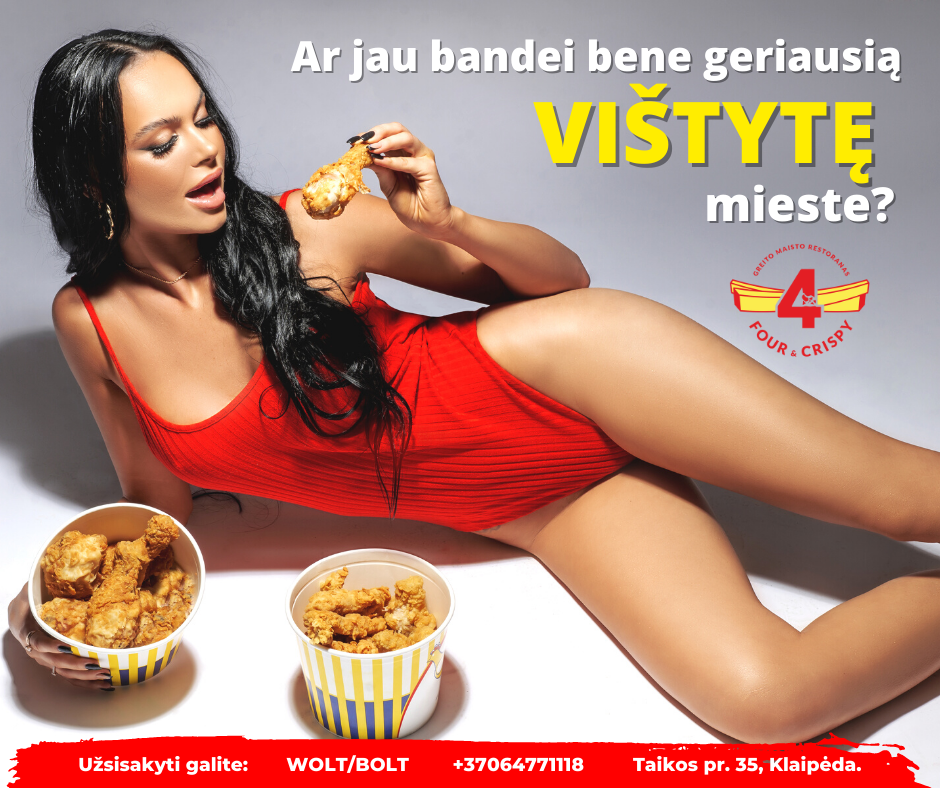 Restorano „Four and Crispy“ reklama „Facebook“ tinkle