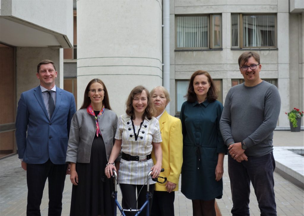 Members of the Commission together with the Ombudsperson Agneta Skardžiuvienė and the Head of Legal Division Vytis Muliuolis