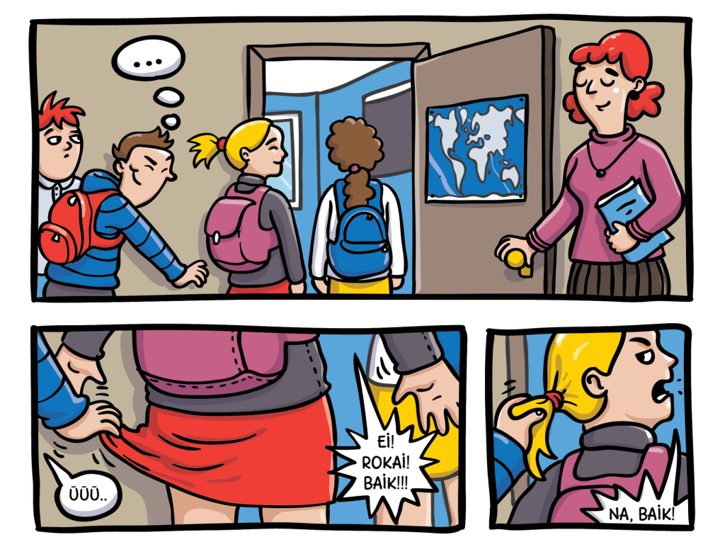 Komiksas apie dėmesį.