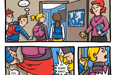 Komiksas apie dėmesį.