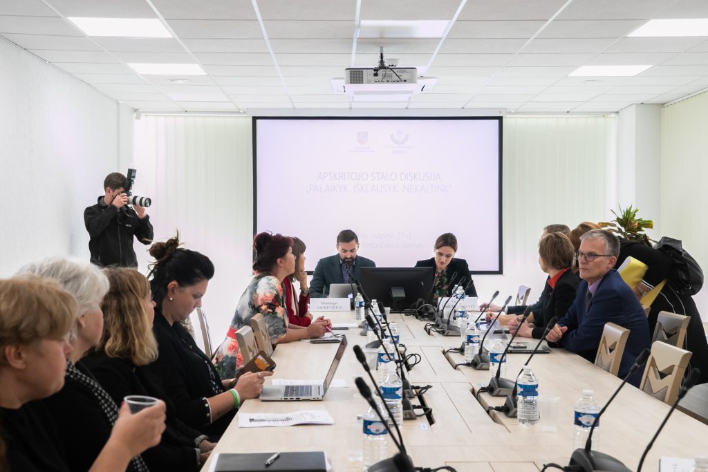 Diskusija Seime // Seimo kanceliarijos (aut. Dž. G. Barysaitė) nuotr.