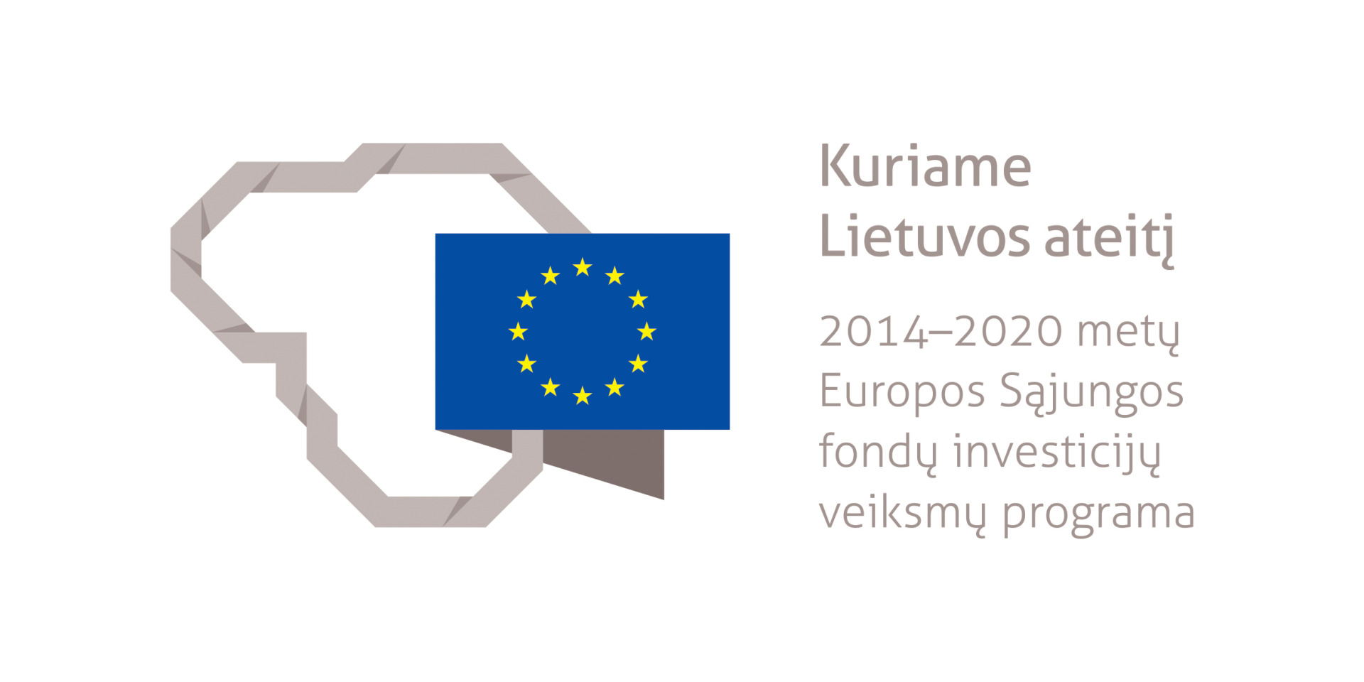 ES logotpas: Kuriame Lietuvos ateitį. 2014-2020 metų Europos Sąjungos fondų investicijų veiksmų programa 