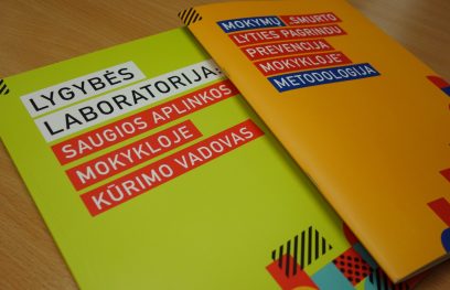 Tarnybos parengti „Lygybės laboratorija: saugios aplinkos mokykloje kūrimo vadovas“ ir „Smurto lyties pagrindu prevencija mokykloje“ metodologija.