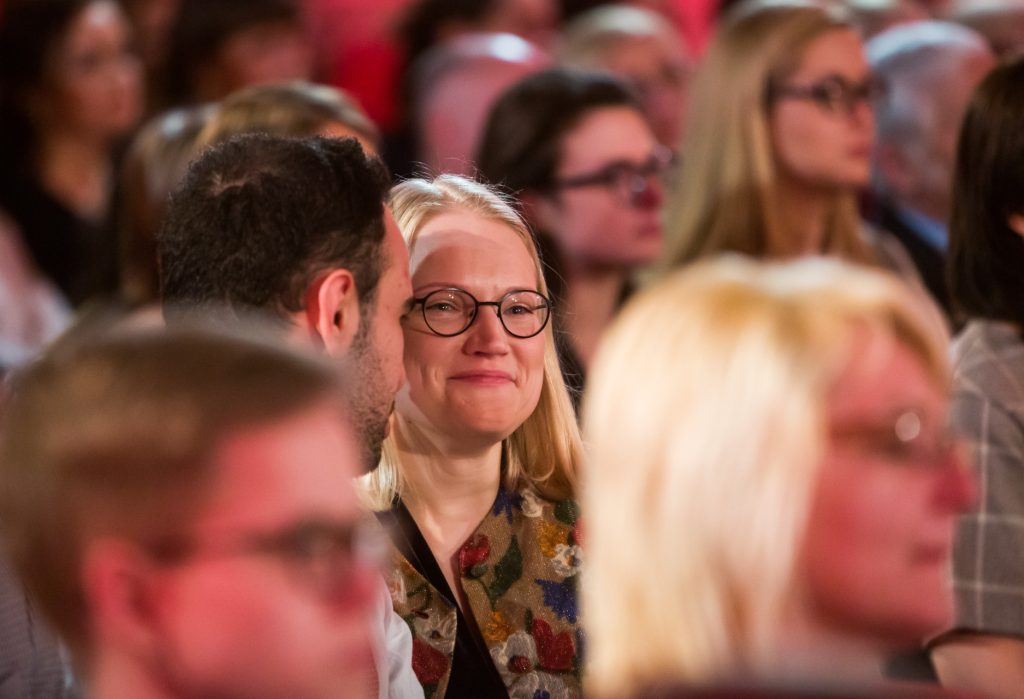 Aurelija Auškalnytė apdovanojimų 2018 ceremonijoje. M. Ambrazo nuotr.