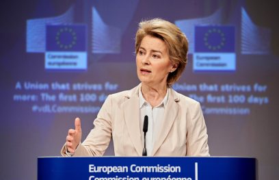 EK vadovė Ursula von der Leyen