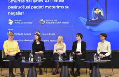 Iš kairės: V. Gabrieliūtė, M. Jurkutė, A. Auškalnytė, K. Čepas, S. Aginskaitė. J. Petronio nuotr.