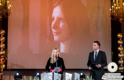 Ingos Rudzinskaitės-Colman ankstesnių metų Apdovanojimų įteikimo ceremonijoje. A. Didžgalvio nuotr.