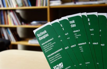 Knygų skirtukai su informacija