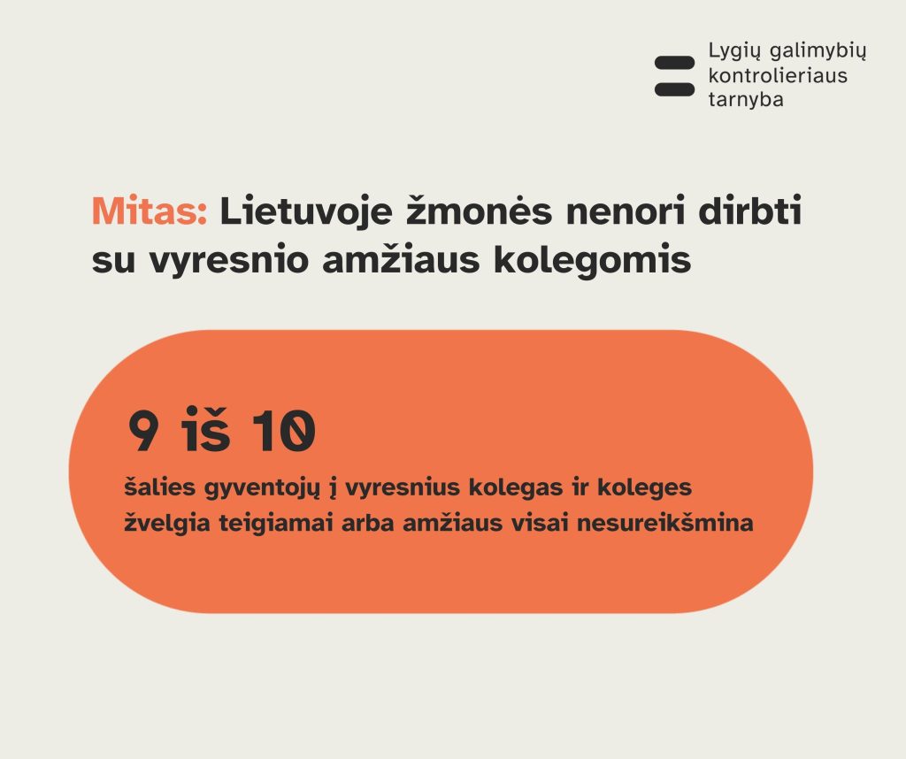 Mitas: Lietuvos žmonės nenori dirbti su vyresnio amžiaus kolegomis